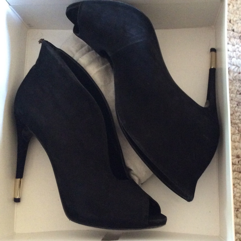 Schutz peep toe high heels